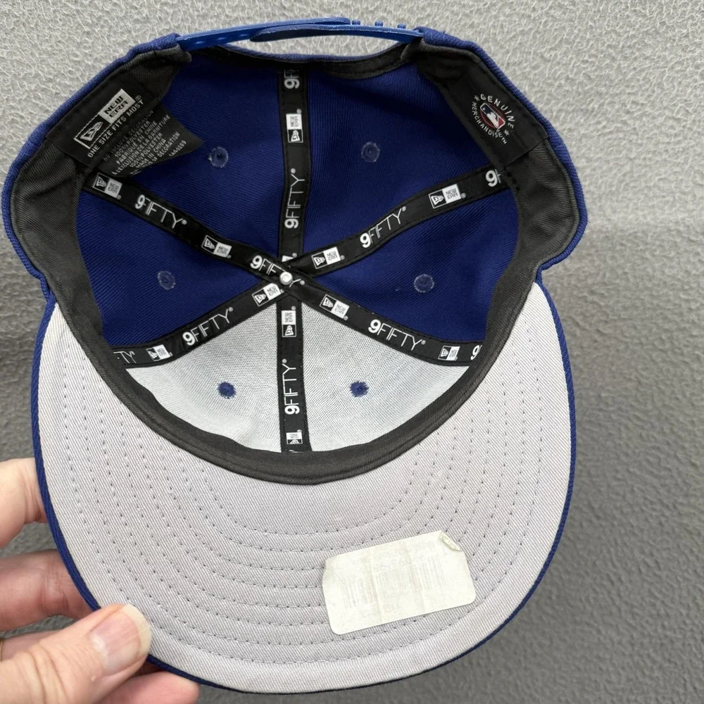 Los Angeles Dodgers Hat Cap Snap Back Mens One Size Blue MLB Baseball New Era